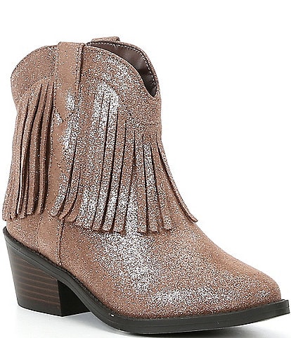 Steve Madden Girls' J-Brixby Sparkle Fringe Boots (Youth)