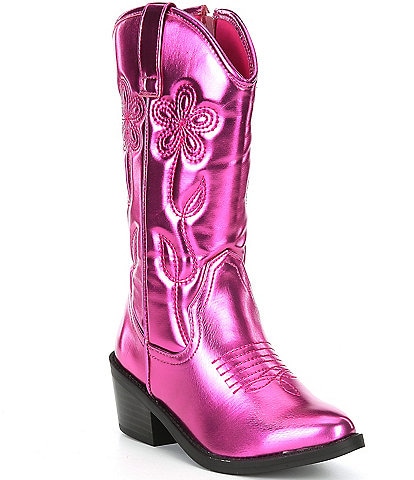 Steve Madden Girls' J-Calado Metallic Western Boots (Youth)