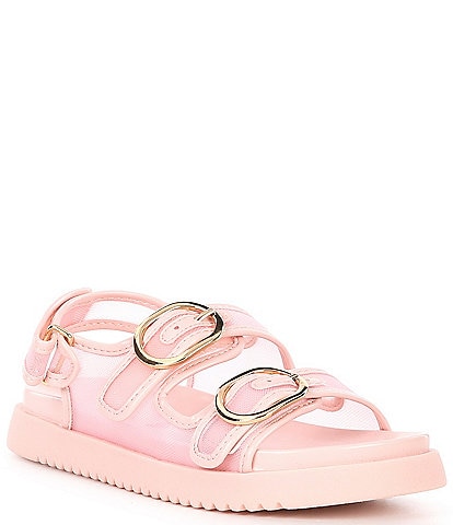 Steve Madden Girls' Kit Mesh Leather Sandals (Youth)