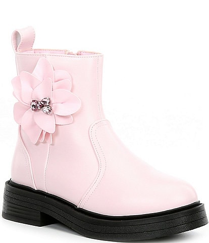 Steve Madden Girls' T-Billa Floral Embellished Boots (Toddler)