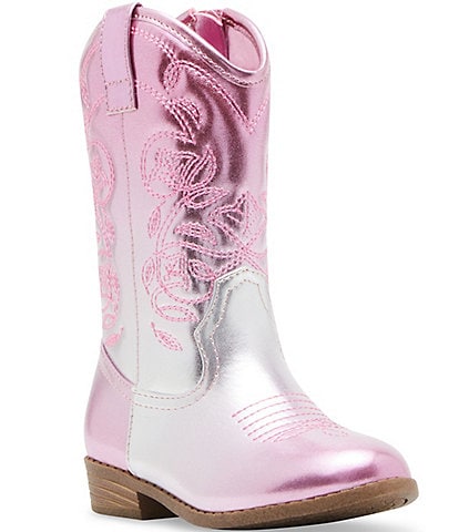 Steve Madden Girls' T-Dollie Metallic Ombre Western Boots (Infant)