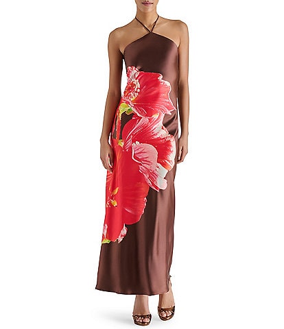 Steve Madden Halter Neck Floral Maxi Dress