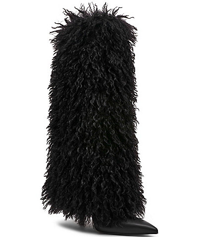 Steve Madden Icon Faux Fur Fold Over Knee High Boots