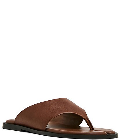 Steve Madden Illia Leather Split Toe Thong Sandals
