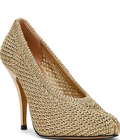 Steve Madden Juliette Woven Split Toe Pumps