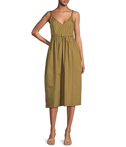 Steve Madden Juno Sweetheart Neck Sleeveless Smocked Dress