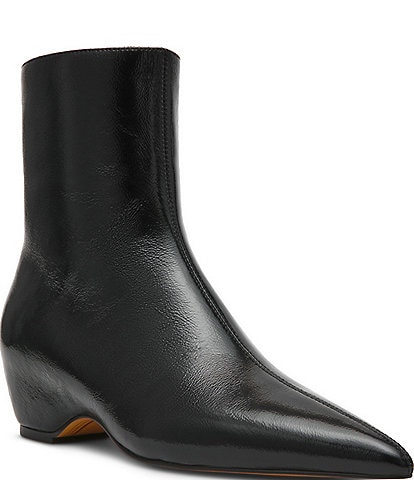 Steve Madden Karlson Leather Pointed Toe Ankle Booties