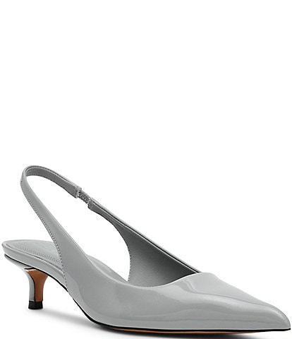 Steve Madden Kittie Patent Kitten Heel Slingback Dress Pumps