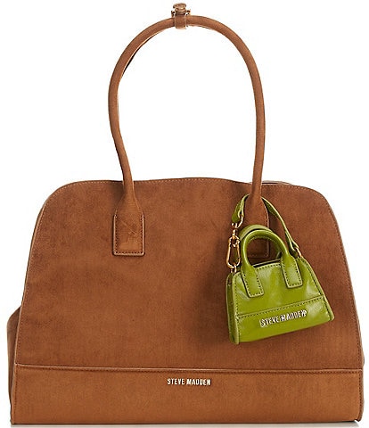 Steve Madden Large Harli Faux Suede Satchel Bag