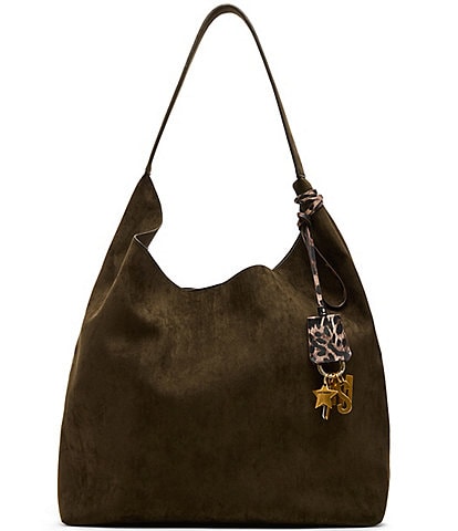 Steve Madden Lenore Faux Suede Hobo Tote Bag