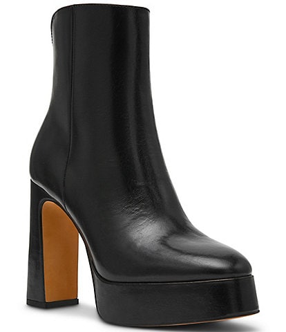Steve Madden Lochlan Leather Platform Ankle Booties