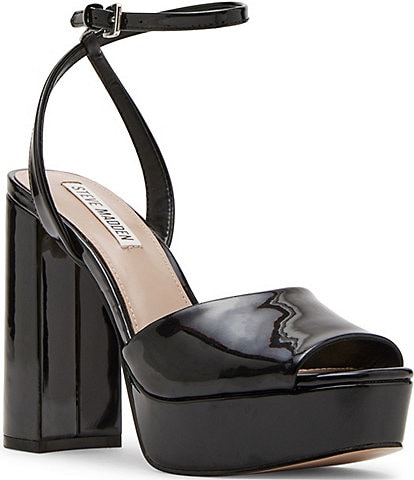 Steve Madden Lourdes Patent Platform Dress Sandals