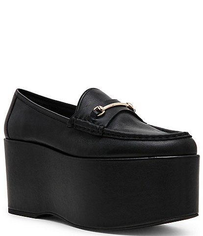 Steve Madden Maureen Leather Platform Loafers