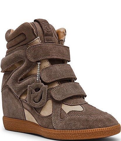 Steve Madden Mavis Suede High Top Wedge Sneakers