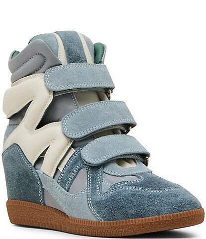 Steve Madden Mavis Suede High Top Wedge Sneakers