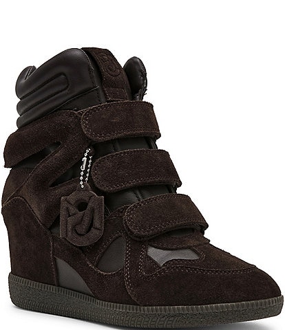 Steve Madden Mavis Suede High Top Wedge Sneakers