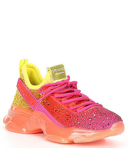 Steve Madden Maxima-R Ombre Rhinestone Embellished Chunky Platform Sneakers