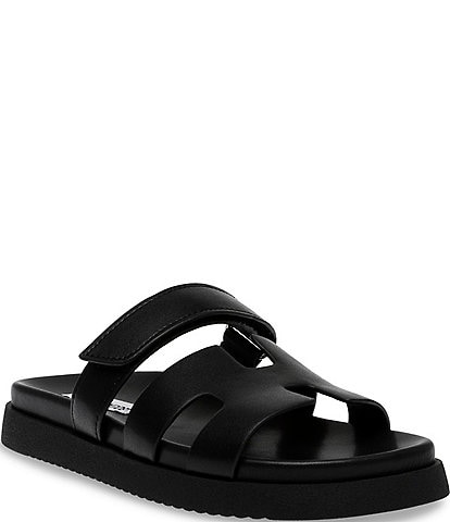 Steve Madden Mayven Leather Slide Sandals