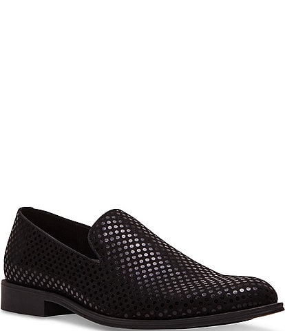 Steve Madden Men's Berton Leather Embellished Slip On Loafers