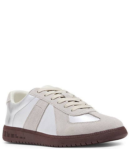Steve Madden Men's Dixon Leather and Suede Low-Top Gum Sole Sneakers