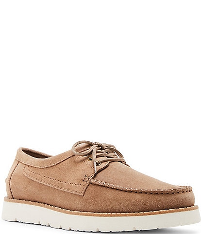 Steve Madden Men's Kolt Suede Lace Up Boat Shoes