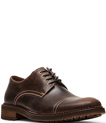 Steve Madden Men's Nashh Leather Cap Toe Oxfords