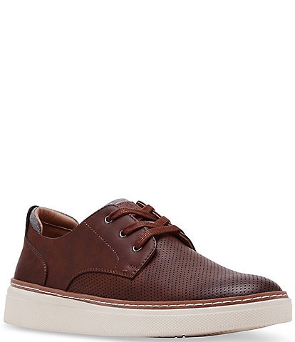 Steve Madden Men's Ormani Leather Lace-Up Cupsole Oxfords