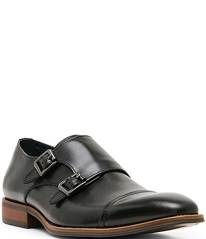 Steve Madden Men's Teon Leather Monk Strap Oxfords