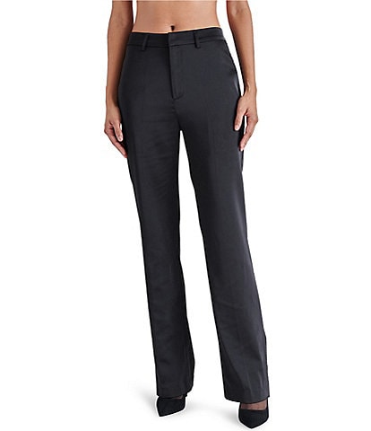 Steve Madden Mercer High Rise Wide Leg Satin Pants
