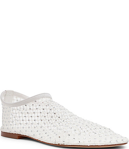 Steve Madden Mino Mesh Rhinestone Flats