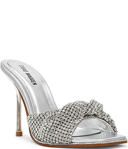 Steve Madden MVP-R Rhinestone Stiletto Dress Sandals