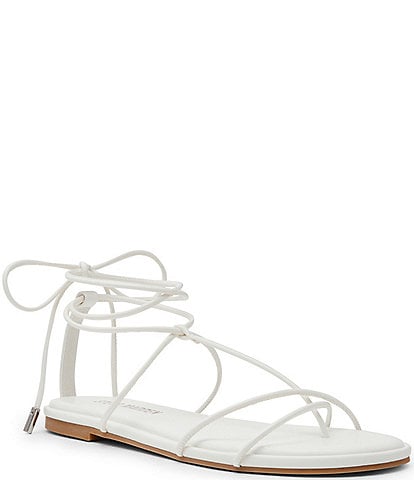 Steve Madden Myrtle Ankle Wrap Flat Thong Sandals