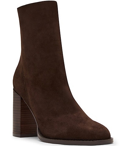 Steve Madden Obsession Suede Block Heel Booties