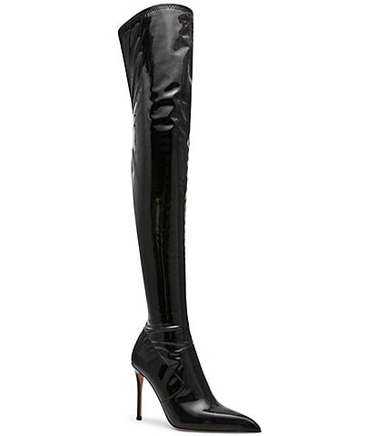 Steve Madden Pegasus Patent Over The Knee Stiletto Boots