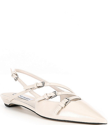 Steve Madden Peony Patent Slingback Point Toe Flats