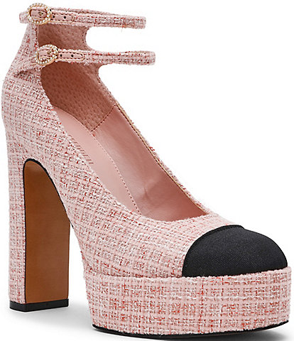 Steve Madden Peyton Boucle Mary Jane Platform Pumps