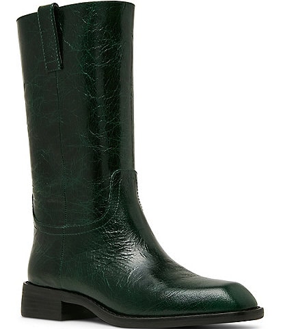 Steve Madden Primo Leather Square Toe Boots