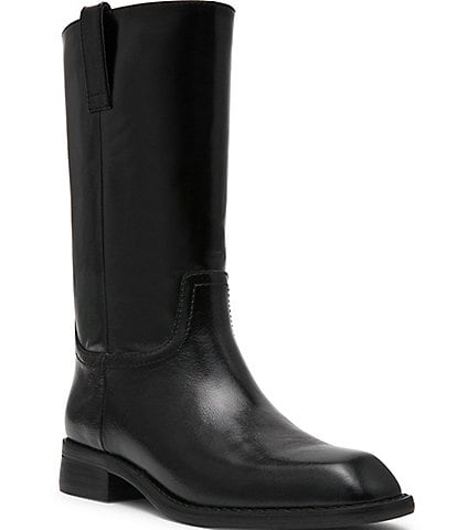 Steve Madden Primo Leather Square Toe Boots