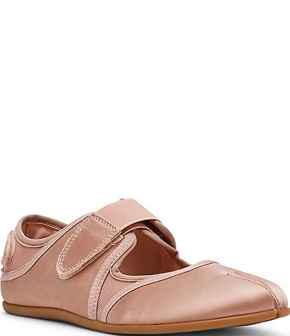  Rapid Satin Split Toe Sneakerinas