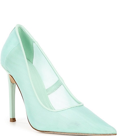 Steve Madden Reya Mesh Pointed Toe Stiletto Pumps