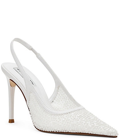 Steve Madden Reyes-P Pearl Embellished Slingback Pumps