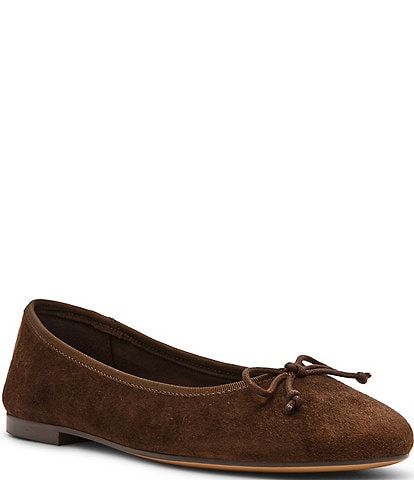 Steve Madden Selma Suede Bow Detail Ballet Flats