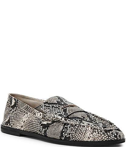Steve Madden Women's Stewart Snake Print Penny Loafers