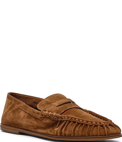 Steve Madden Women's Stewart Suede Penny Loafers