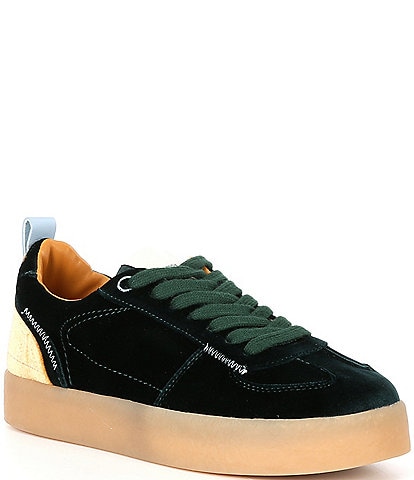 Steve Madden Tucker Velvet Platform Sneakers