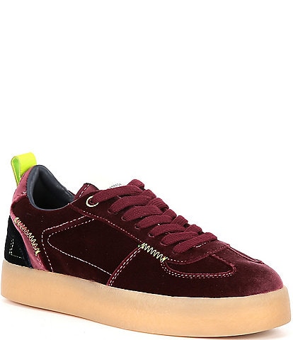 Steve Madden Tucker Velvet Platform Sneakers