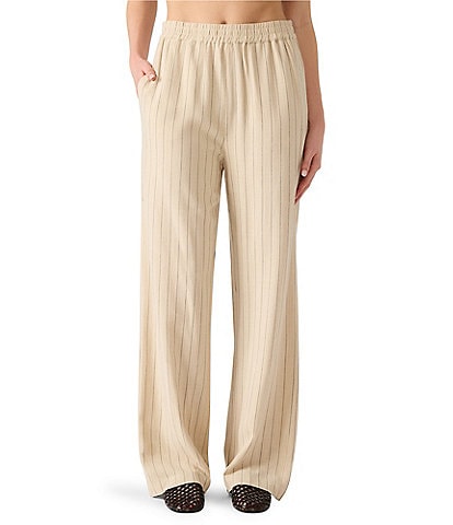 Steve Madden Venetia Pin Stripe Straight Leg Coordinating Pants