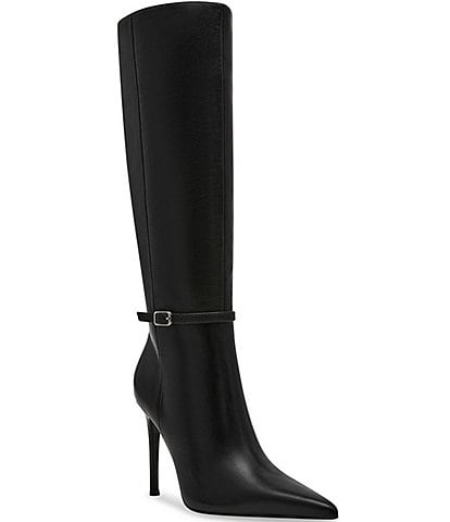 Steve Madden Voca Leather Pointed Toe Tall Boots