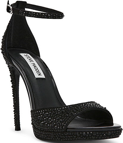 Steve Madden Wiley-R Rhinestone Stiletto Dress Sandals