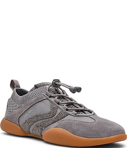 Steve Madden Women's Reboot Rhinestone Low Top Sneakers